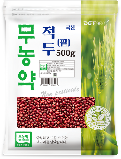 대구농산 무농약 팥, 500g, 1개