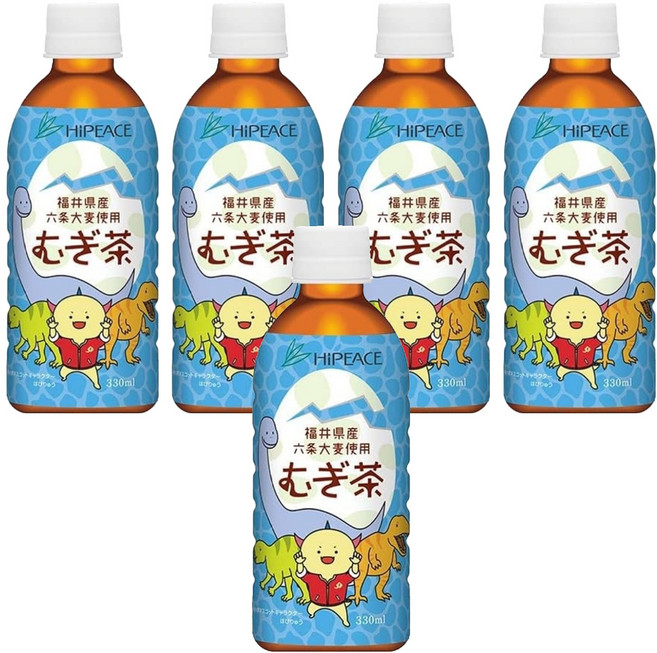 HiPEACE 六條大麥麥茶, 330ml, 5個