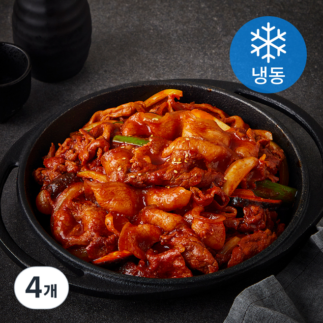 삼다돈 제주흑돼지 고추장 양념 불고기 (냉동), 300g, 4개