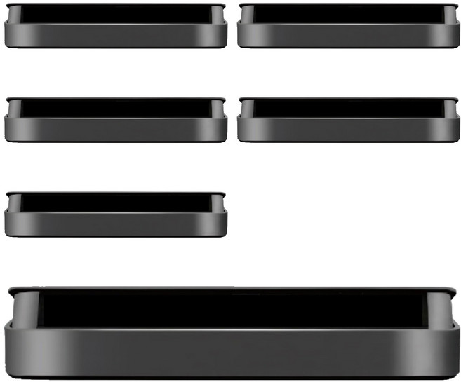 小麥購物 臨時停車牌 G006 35g, 酷炫黑, 6個