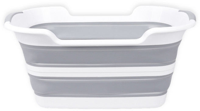 탐사 반려동물 베이직 접이식 욕조 중형, 그레이, 1개