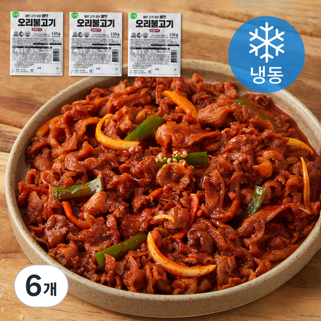 다향 오리불고기 매콤한맛 (냉동), 150g, 6개