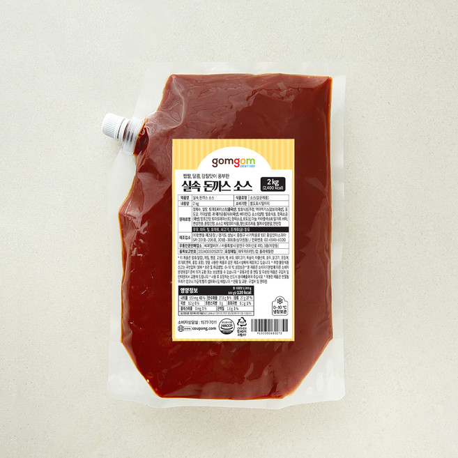 곰곰 실속 돈까스 소스, 2kg, 1개