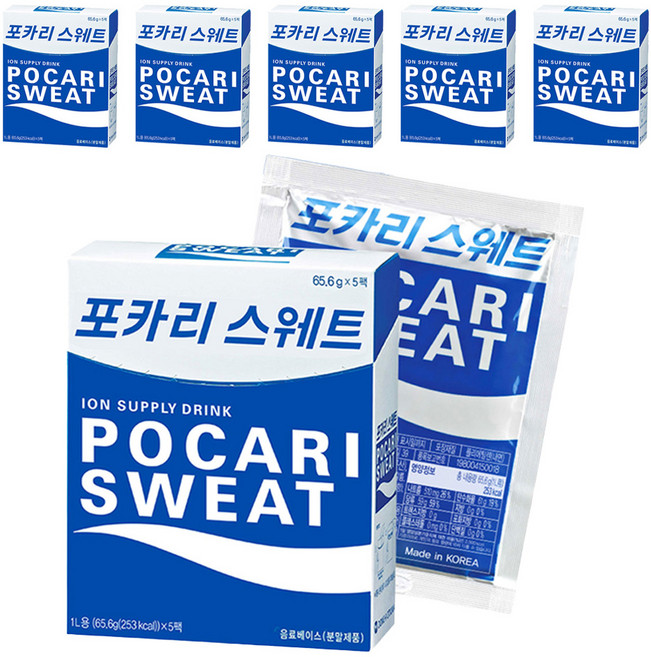 포카리스웨트 분말, 65.6g, 5개입, 6개
