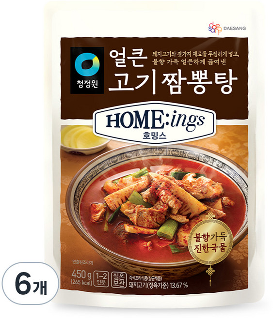 호밍스 얼큰 고기짬뽕탕 450g, 6개
