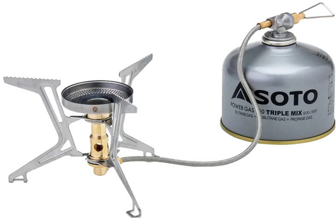 SOTO 穩壓防風登山爐 SOD-331, 1個, 銀色