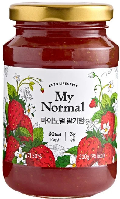마이노멀 딸기잼, 320g, 1개 - 쿠팡