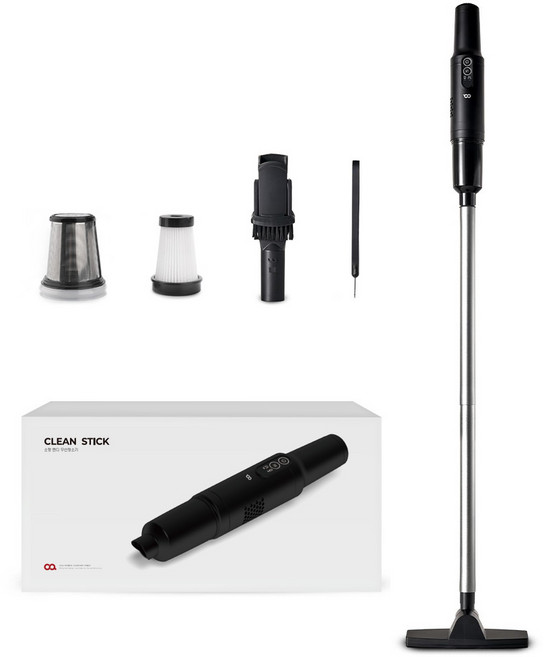 오아 클린스틱 핸디형 무선청소기, 블랙, OA-CL010