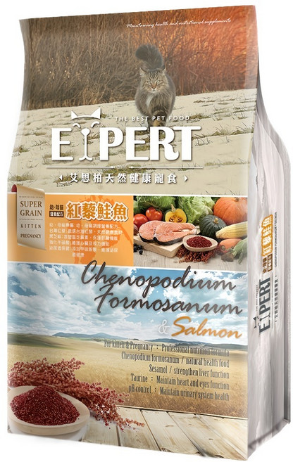 福壽實業 EXPERT 艾思柏 幼母貓專用配方 乾飼料, 1.5kg, 1袋, 紅藜鮭魚