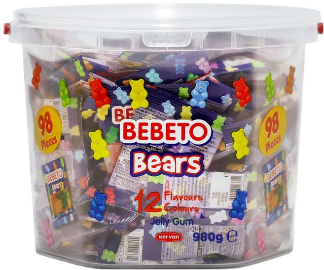 베베토 미니 베어 젤리 98개입, 980g, 1개