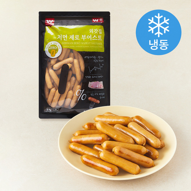 외갓집 저먼 제로 부어스트 (냉동), 1kg, 1개