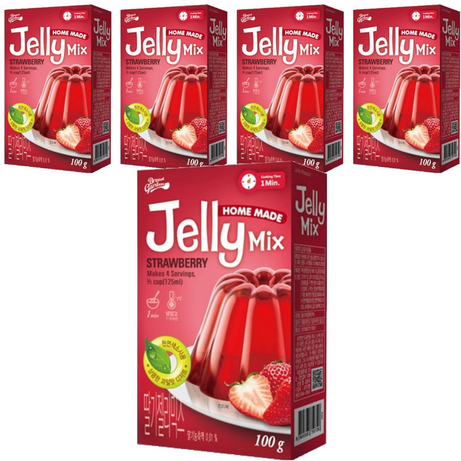 브레드가든 딸기젤리믹스 기타만들기세트, 100g, 5개