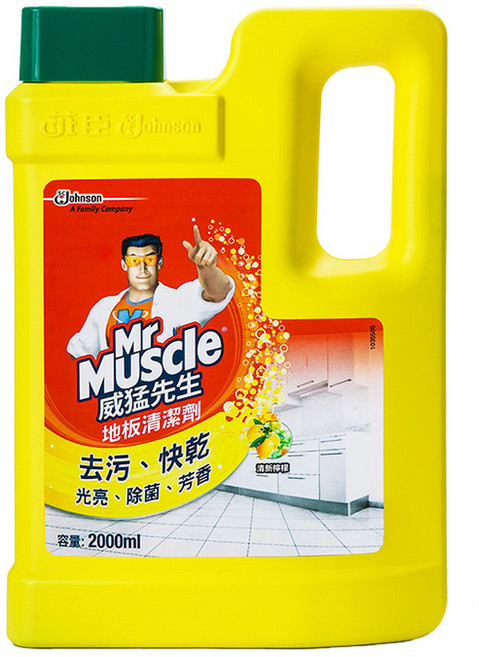 Mr Muscle 威猛先生 地板清潔劑 清新檸檬, 2L, 1桶