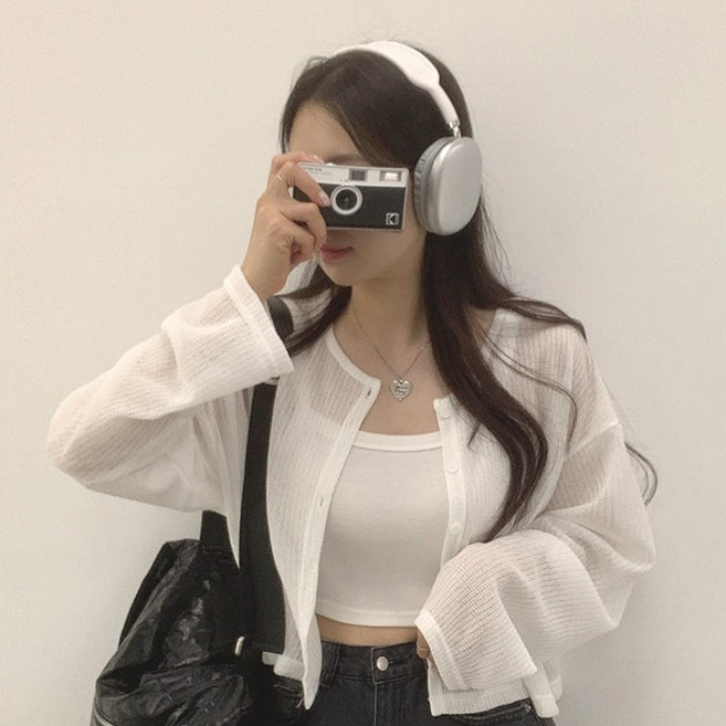 With Huilin 女性防曬長袖開襟衫