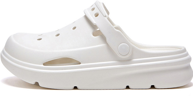 FOLDER LABEL SHOES 女款洞洞涼鞋 FLFDCA1U0, 250, 10 白色 (FLFDCA1U04)