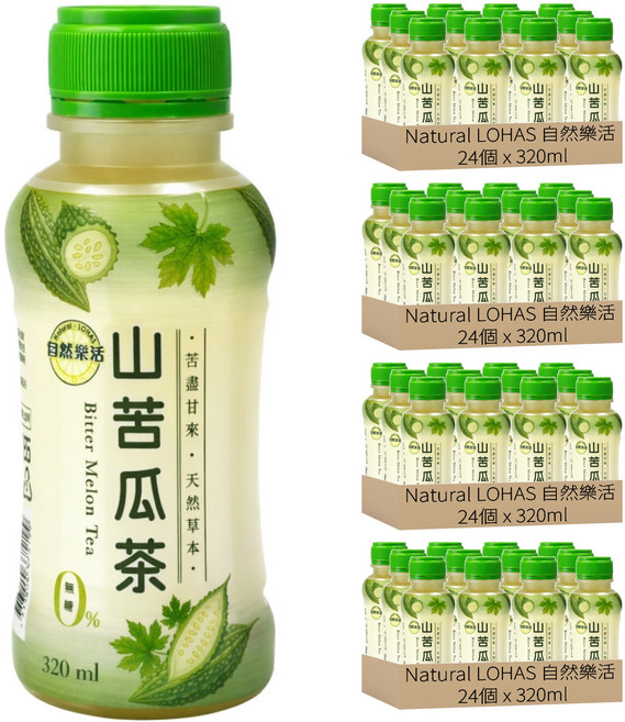 Natural LOHAS 自然樂活 山苦瓜茶, 96個, 320ml
