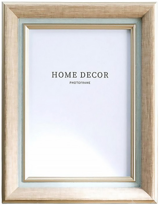 iINDOORS 弧邊復古相框 附立架 6 x 8吋 200g, 1個, 亞麻藍色