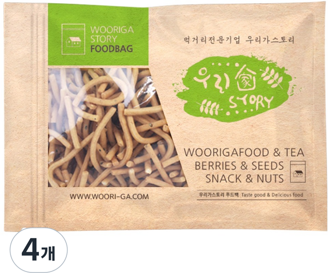 우리가스토리 두부로 만든 국수과자, 4개, 500g