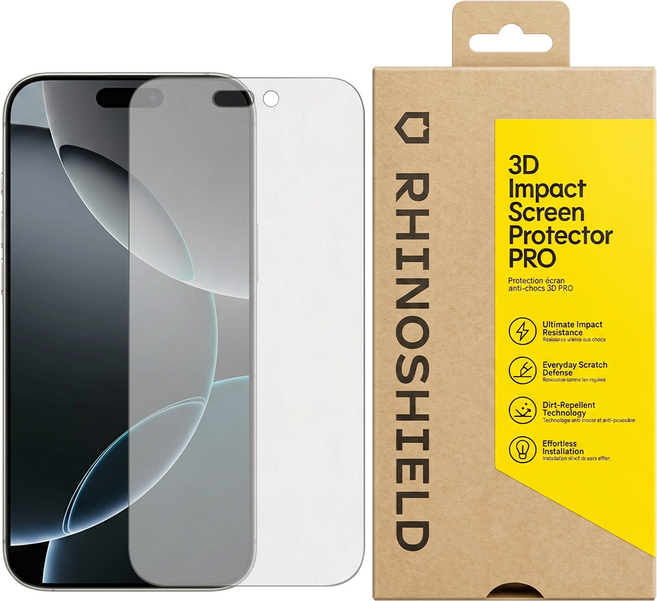 RHINOSHIELD 犀牛盾 3D 壯撞貼 2.0 霧面黑邊抗藍光, 透明色, 1個