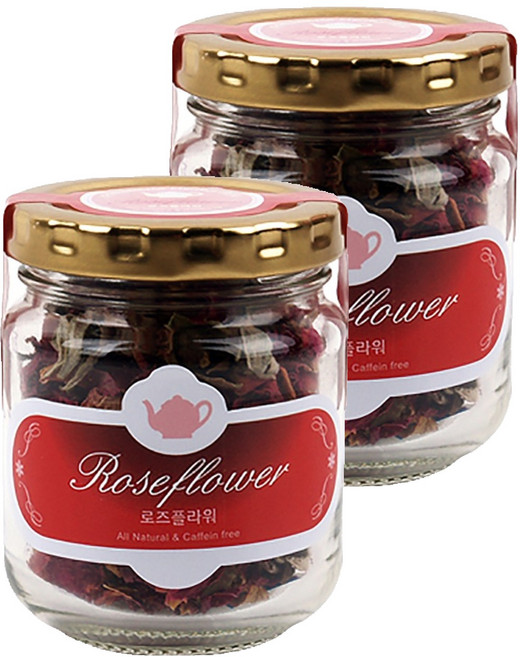 아름드레 유리병 로즈플라워, 13g, 1개입, 2개