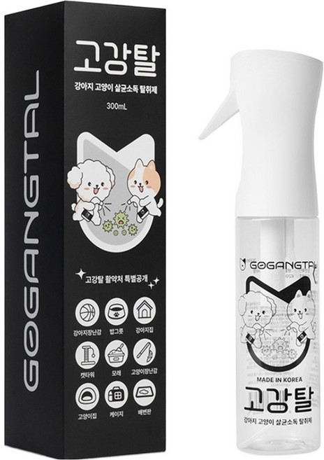 고강탈 반려동물 탈취제 무향, 300ml, 1개