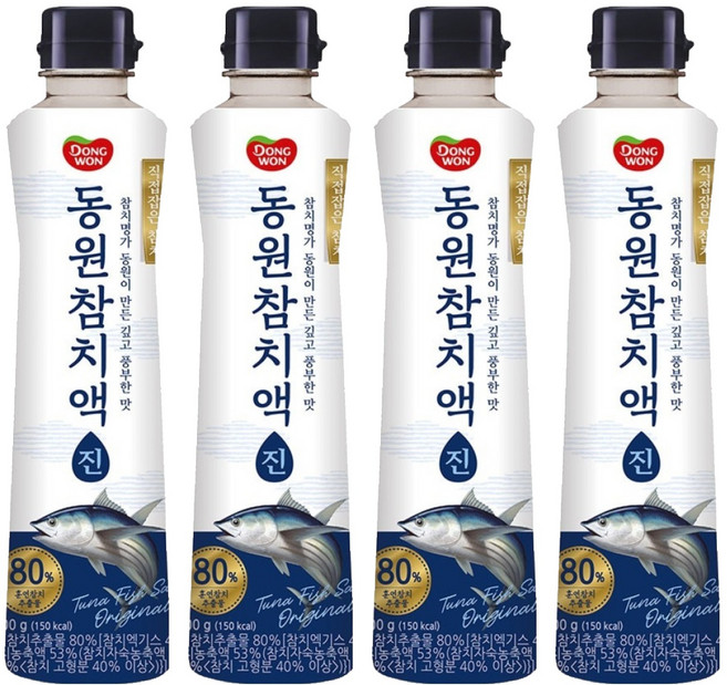 동원 참치액 진, 500g, 4개