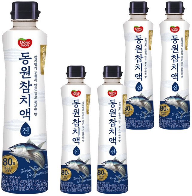 동원 참치액 진, 500g, 5개