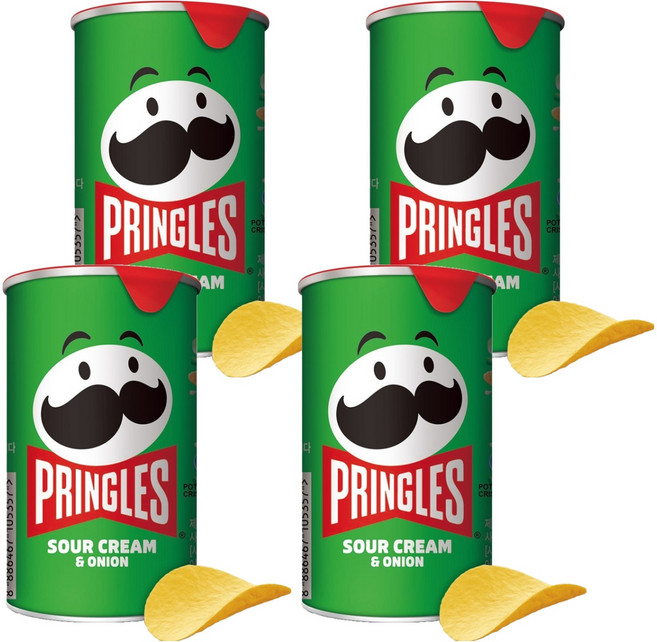 프링글스 사워크림 앤 어니언, 53g, 4개