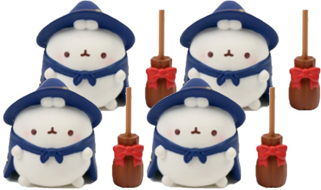 몰랑이 동화시리즈 매지컬 몰랑 피규어 세트, 4개