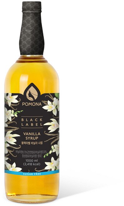 포모나 블랙라벨 바닐라 시럽, 1L, 1개