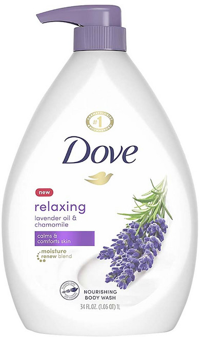 Dove 多芬 滋養沐浴乳 薰衣草洋甘菊, 1瓶, 1L