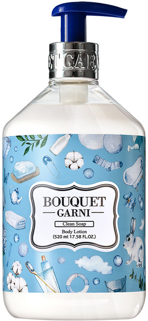 부케가르니 바디로션 클린솝 비누향, 520ml, 1개