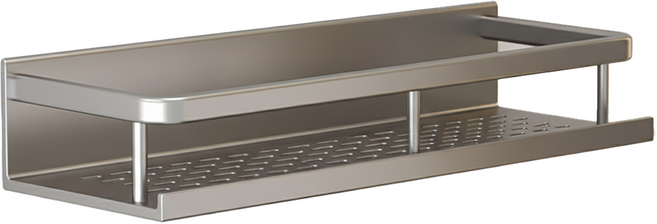 浴室置物架, 灰色, 1個