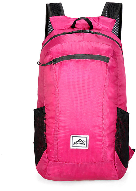 디에닐 85그램 접이식 아웃도어 배낭 20L, 핑크