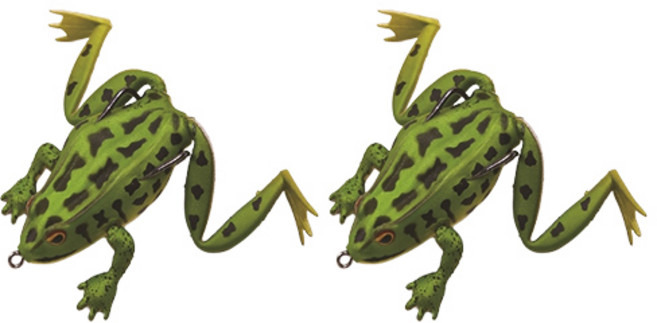 댓츠댓 개구리 소프트 루어 낚시 미끼 6.5cm, 5, 2개