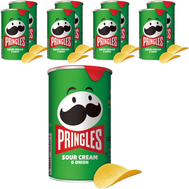 프링글스 사워크림 앤 어니언, 53g, 9개