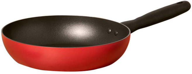 MEYER 美亞 革新紅導磁高深平底鍋 24cm 陶瓷強化不沾 通過25 000次耐磨測試, 1個