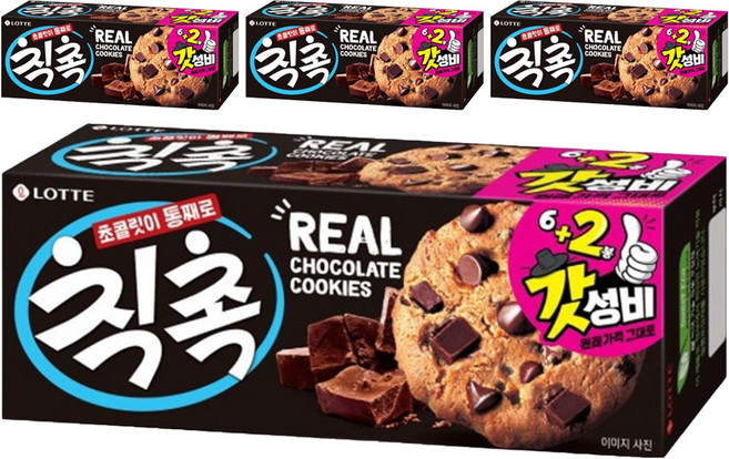 롯데웰푸드 칙촉, 120g, 4개