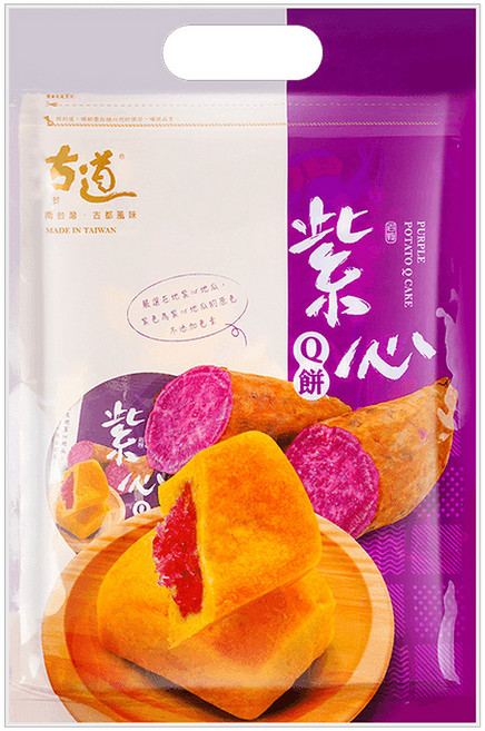 古道鳳梨酥 紫心Q餅 蛋奶素, 280g, 1袋