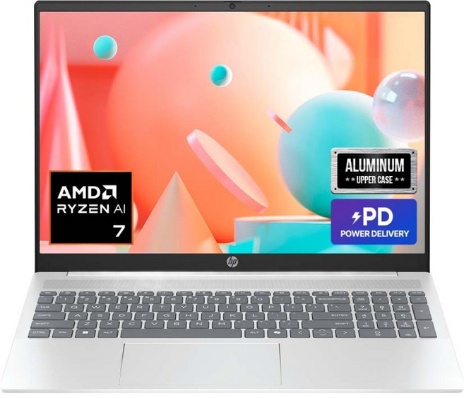 HP 2025 옴니북5 16 라이젠7 라이젠 8000 시리즈, Glacier silver, 512GB, 16GB, WIN11 Home, 16-bc1013AU