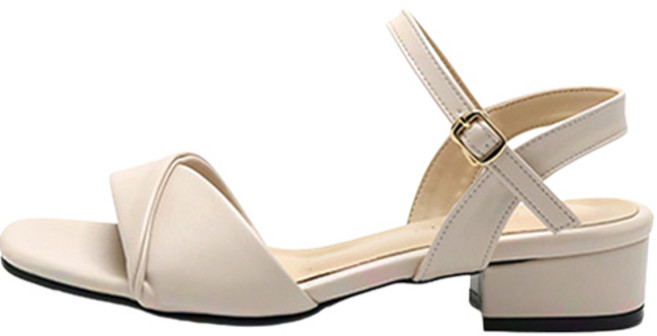 잭앤질 여성용 수제 오버랩 빅사이즈 샌들 JB2306