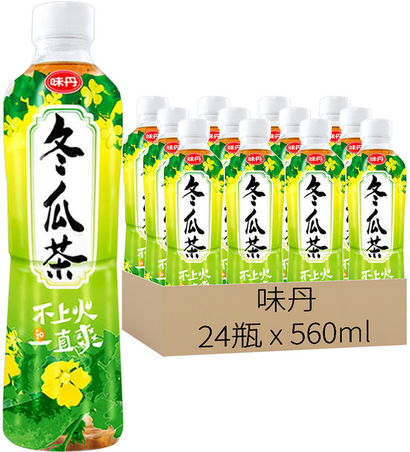 味丹 心茶道冬瓜茶, 560ml, 24瓶