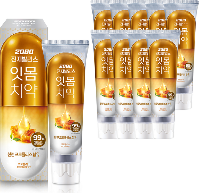 2080 K蜂膠護齦牙膏, 150g, 10條