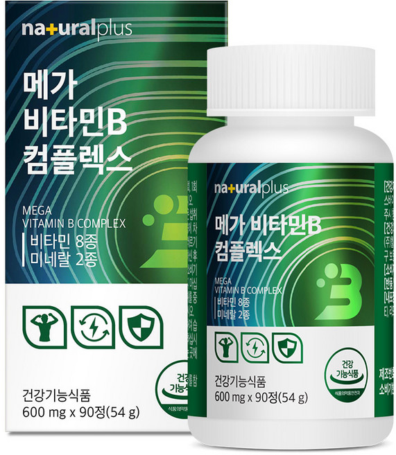 내츄럴플러스 메가 비타민B 컴플렉스 54g, 90정, 1개