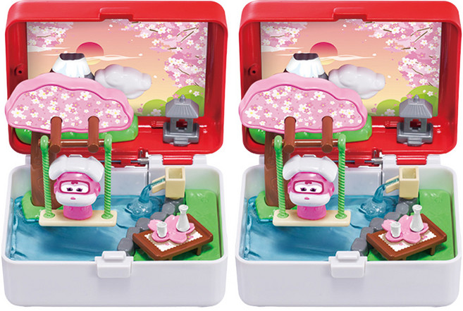 Super Wings 超級飛俠 兒童迷你風鈴 隨機系列 混合顏色, 2個