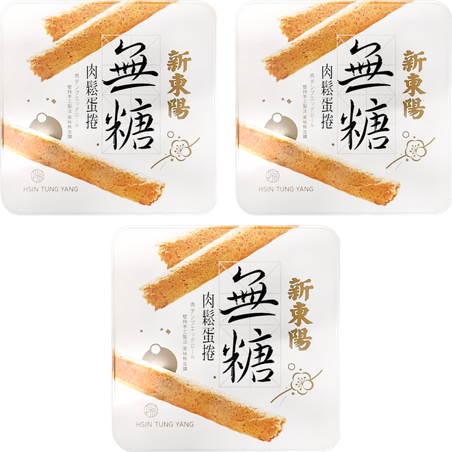 新東陽 無糖肉鬆蛋捲禮盒, 306g, 3盒