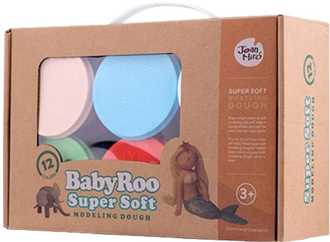 호안미로 베이비루 곡물 클레이, 12색, 1.64kg, 1세트