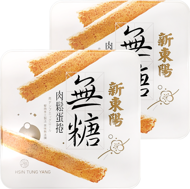 新東陽 無糖肉鬆蛋捲禮盒, 306g, 2盒