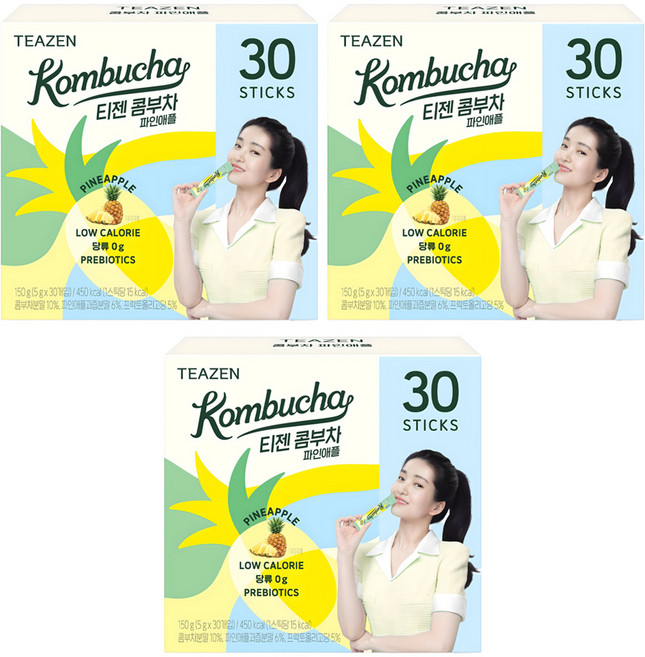 티젠 파인애플 콤부차, 5g, 30개입, 3개