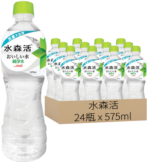 水森活 純淨水, 575ml, 24瓶